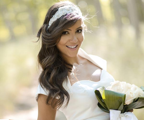 Image for wedding hair down with headband