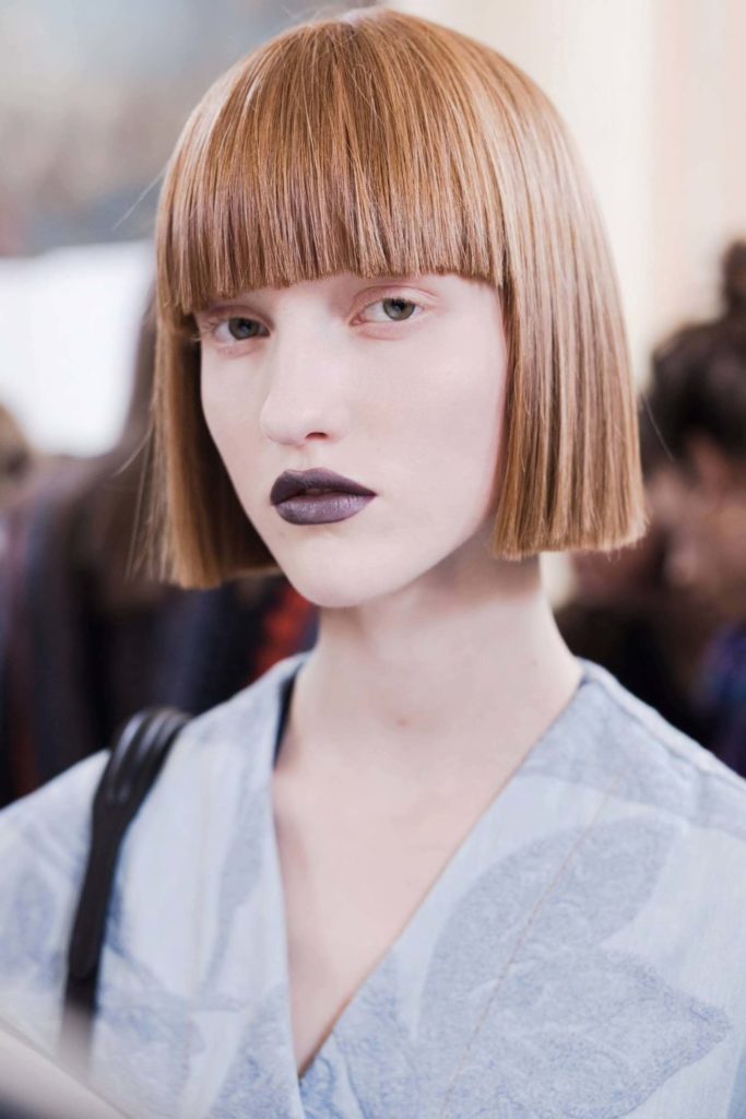 52 Cute Bob hairstyles with fringe 2021 for Rounded Face