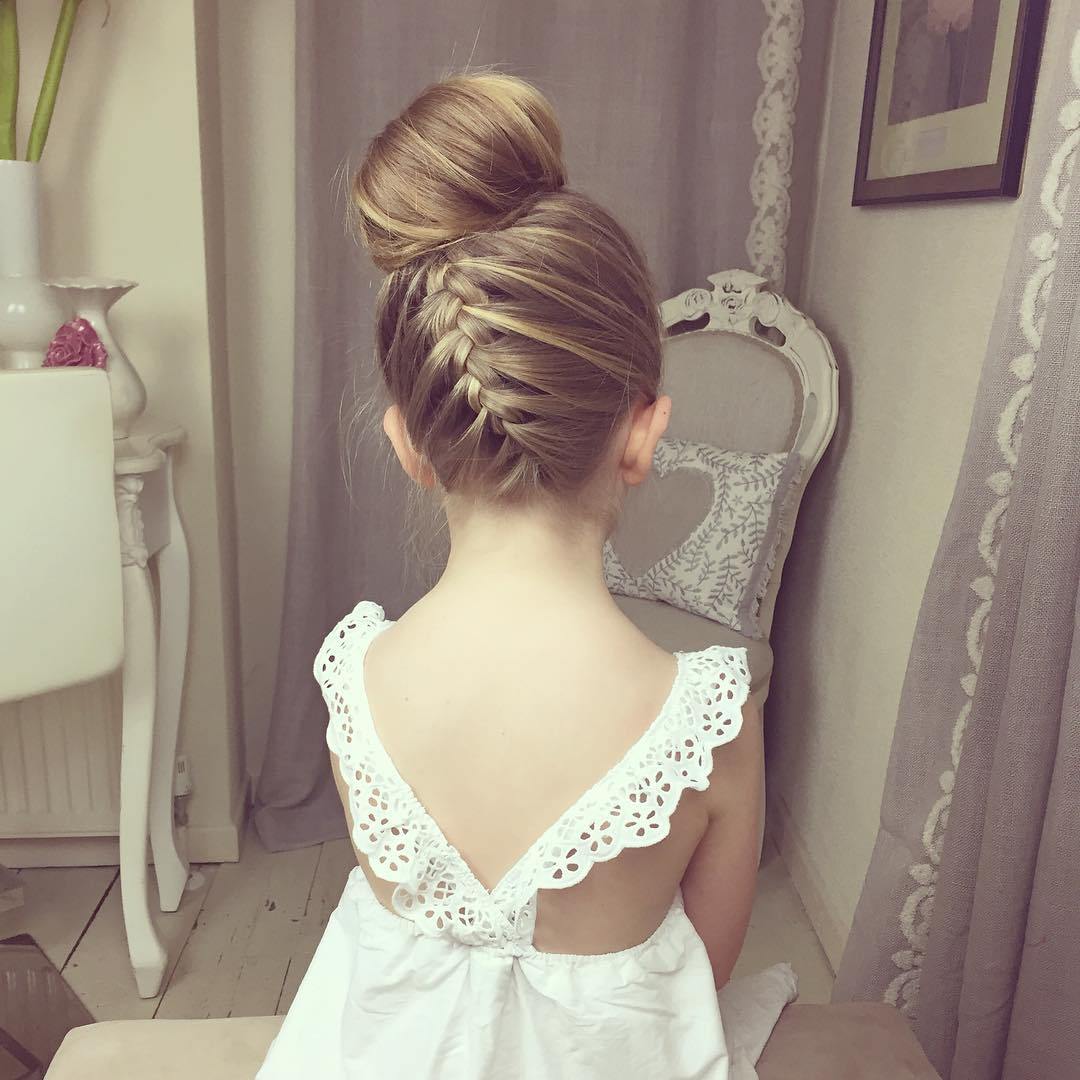 25 Cute And Charming Little Girl Updos Haircuts Hairstyles 2020