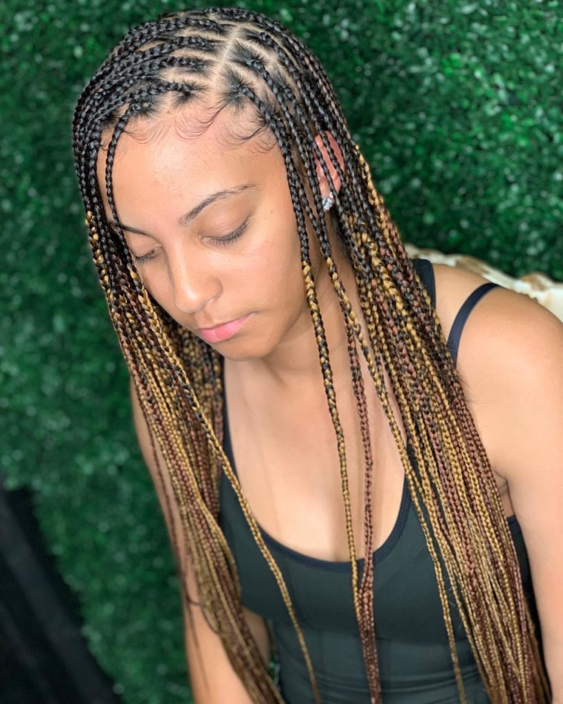 Featured image of post Large Knotless Box Braids With Color