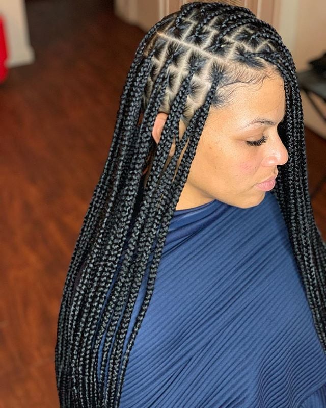 Featured image of post Split Color Knotless Box Braids