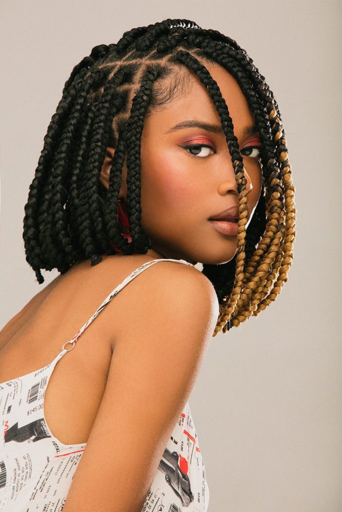 Featured image of post Bob Hairstyles Short Knotless Box Braids / Angled bob hairstyles are very versatile and popular among women.