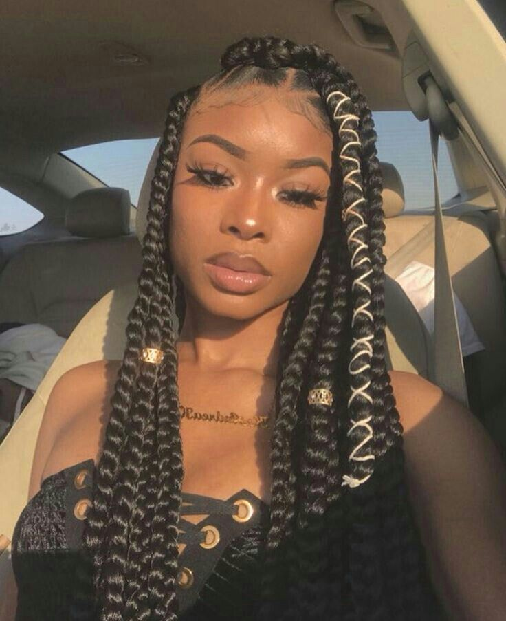 Cute Big Box Braids 2020 Styles Pictures for Oval Face