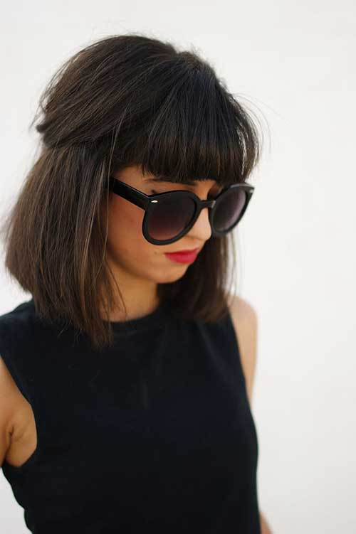 Hairstyles For Medium Length With Bangs