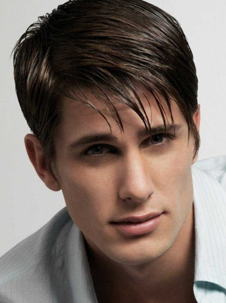 Top 15 Simple Hairstyles For Boys 2023 Guide Hottest Haircuts   15. Straight Hairstyle With Fringe 768x1031 