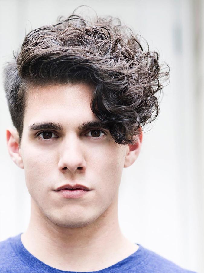 Cute Young Men&#039;s Curly Hairstyles 2019 for Short hair