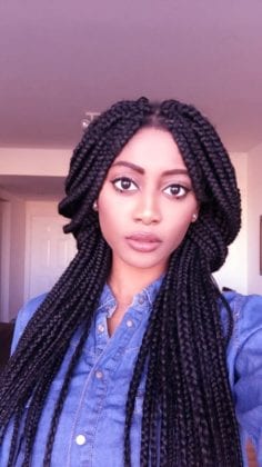 40 Most Beautiful Box Braid Hairstyles to Style Right Now – Hottest ...