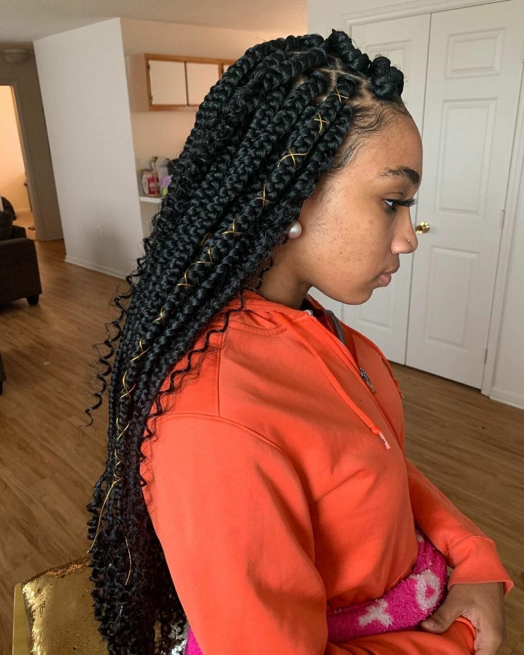 25 Bohemian Box Braids For Dazzling Look Hottest Haircuts   Bohemian Box Braids 1 1068x1335 