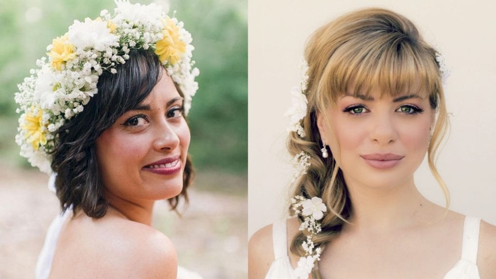 21 Most Beautiful Wedding Hairstyles with Bangs - Haircuts & Hairstyles 2020