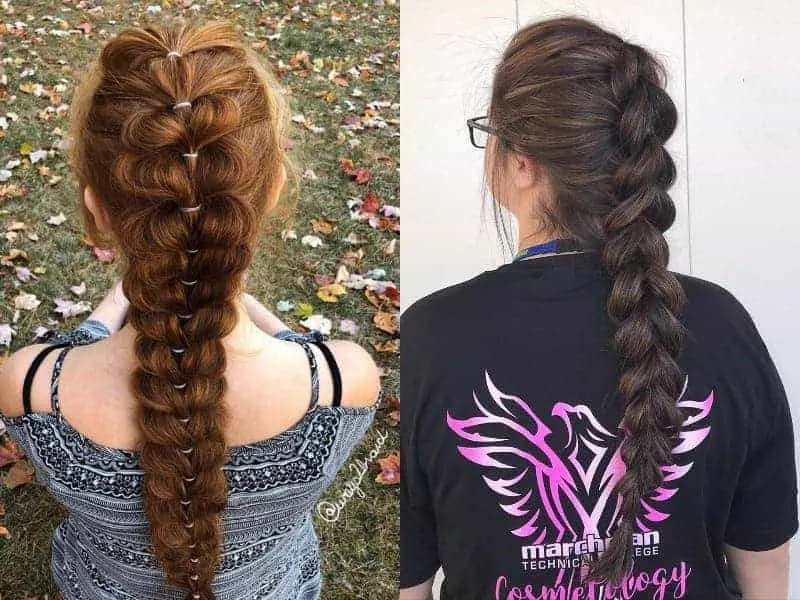 french pull through braid