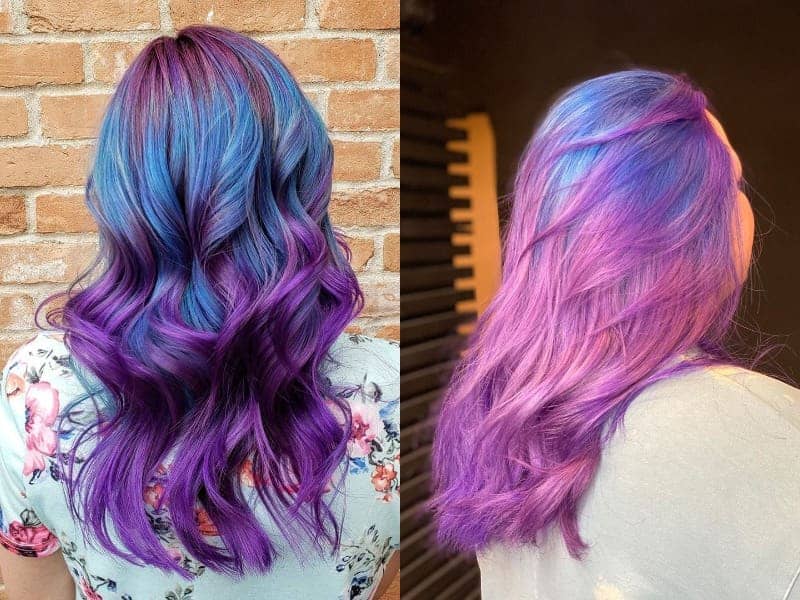 Lavender And Blue Hair