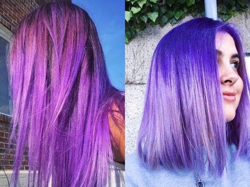 Lavender Balayage Hairstyle