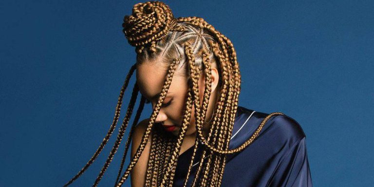 triangle box braids